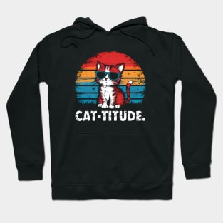 Attitude with Cat Hoodie